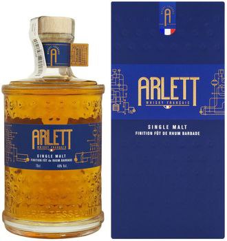 Віскі Arlett Single Malt Finition Fut de Rhum Barbade 48% 0.7 л